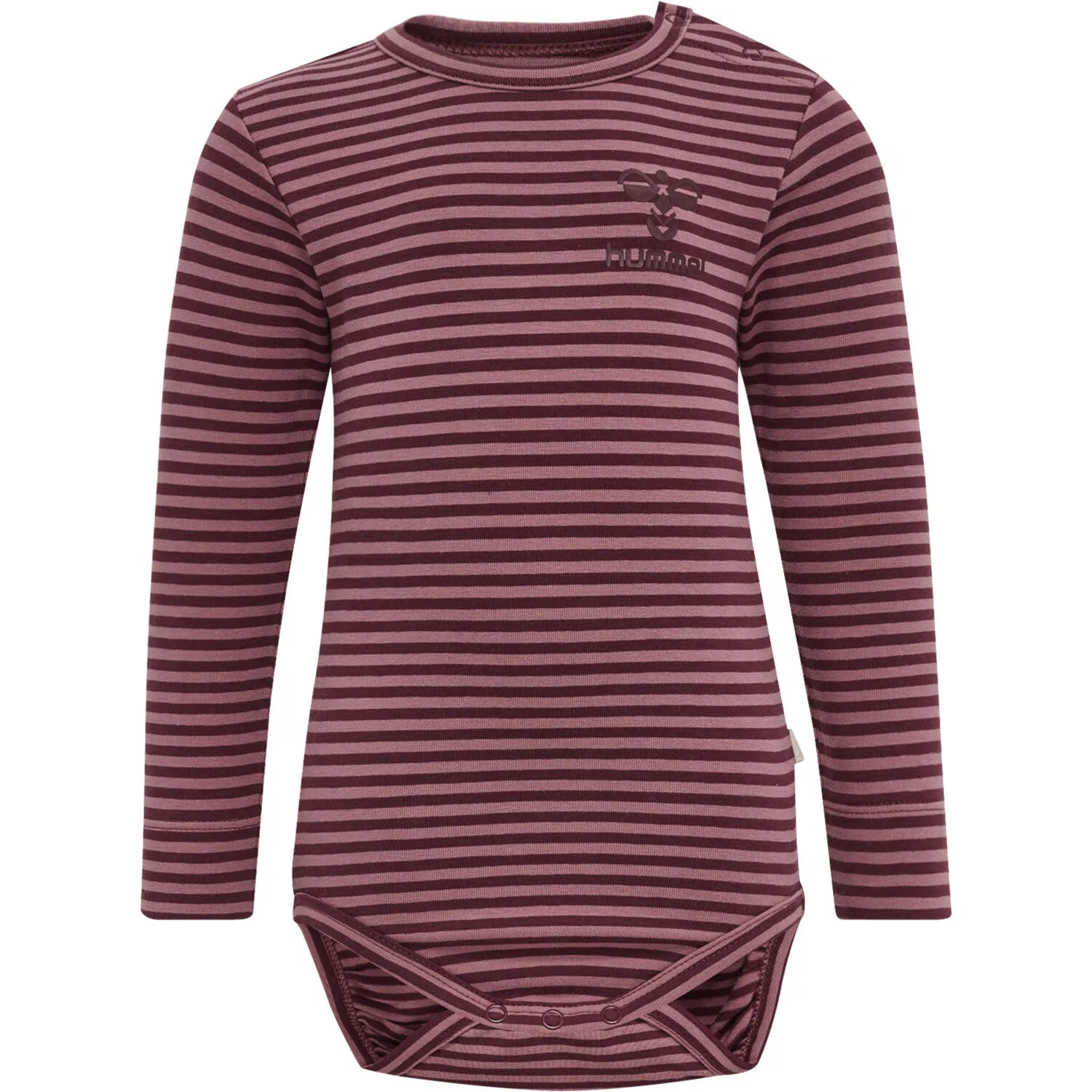 Детский боди с длинным рукавом Mulle Hummel, Rot Bordeaux Altrosa