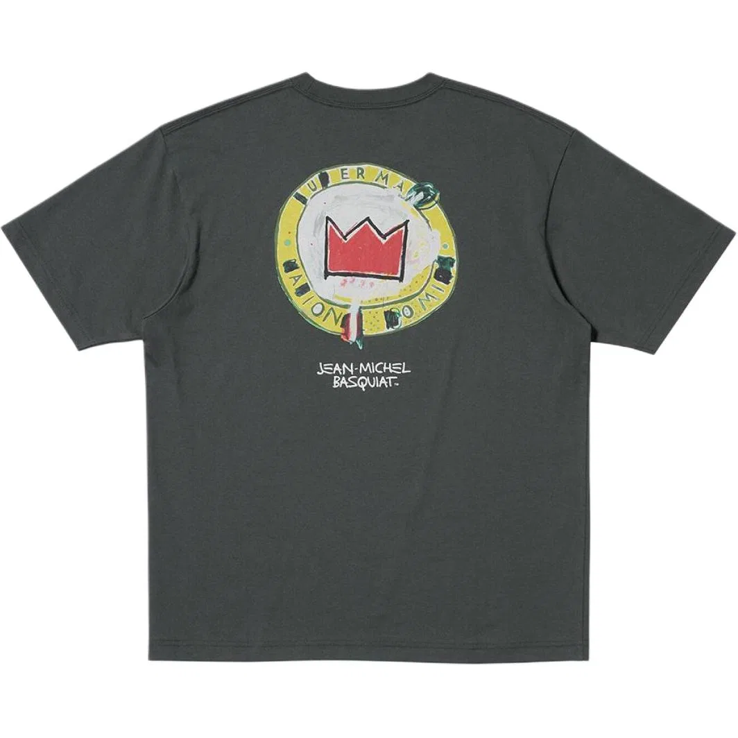 Футболка унисекс с принтом Jean-Michel Basquiat, UNIQLO, Dark Gray — фото 3