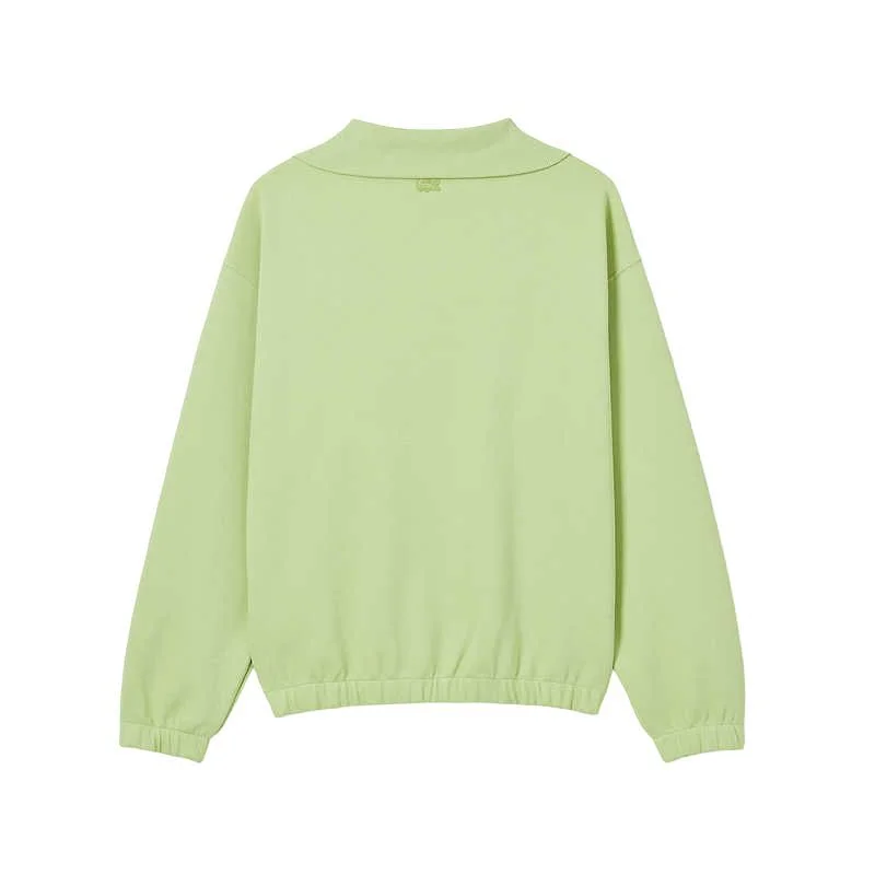 Lacoste Свитшот мужской UYB/Sprout Grass с лацканом — фото 3