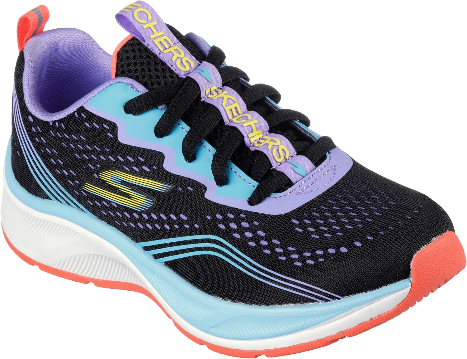 Детские кроссовки для девочек Radiant Squad Skechers, Black/Multi — фото 2