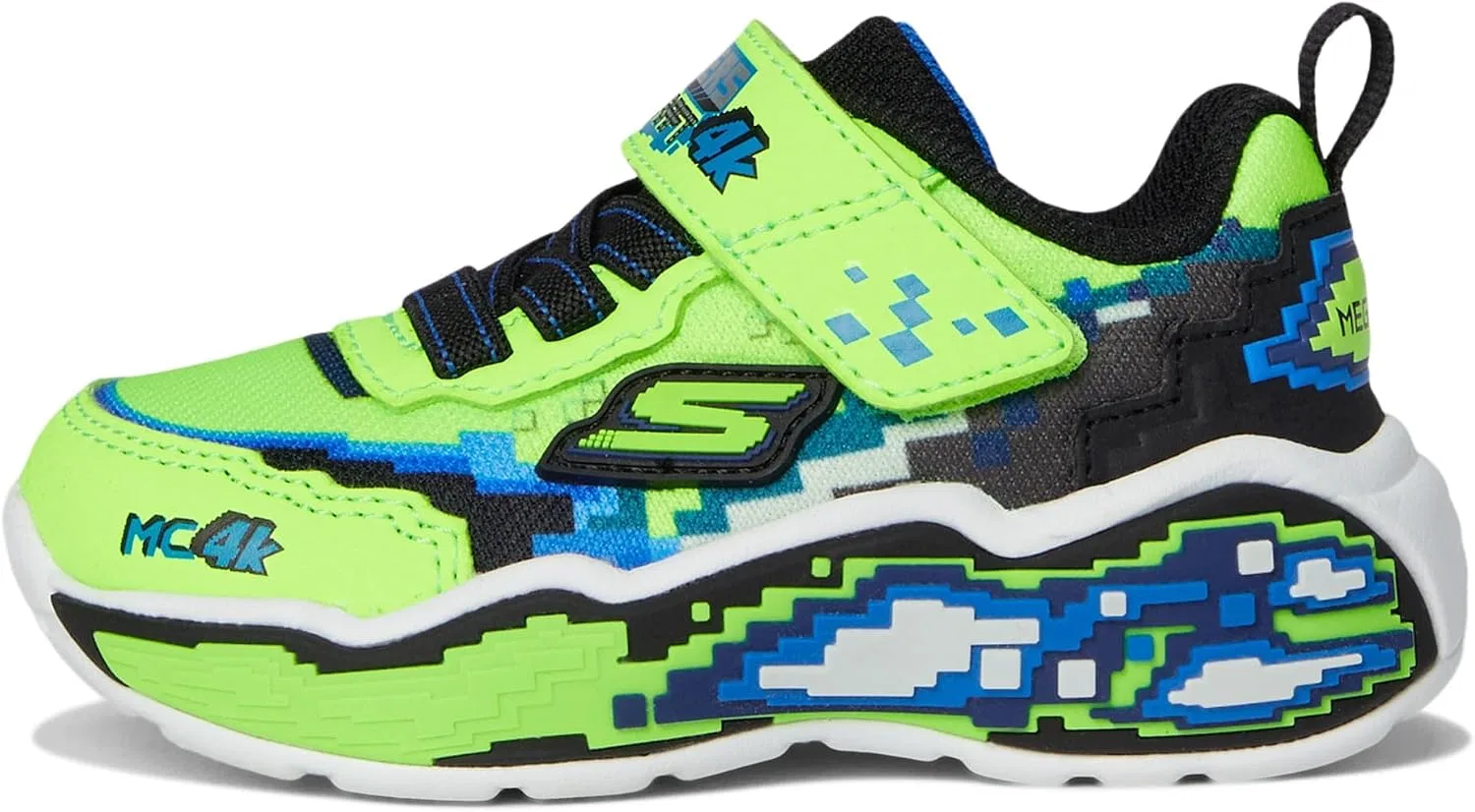 Детские кроссовки для мальчиков Mega Scene Skechers, Lime/Black — фото 3