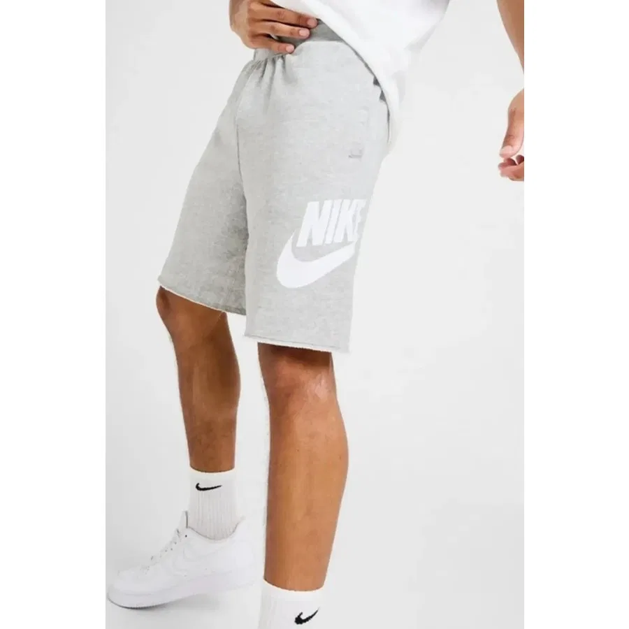 Шорты спортивные свободного кроя с карманами Nike Sportswear Clup Futura Alumni, Серый — фото 2