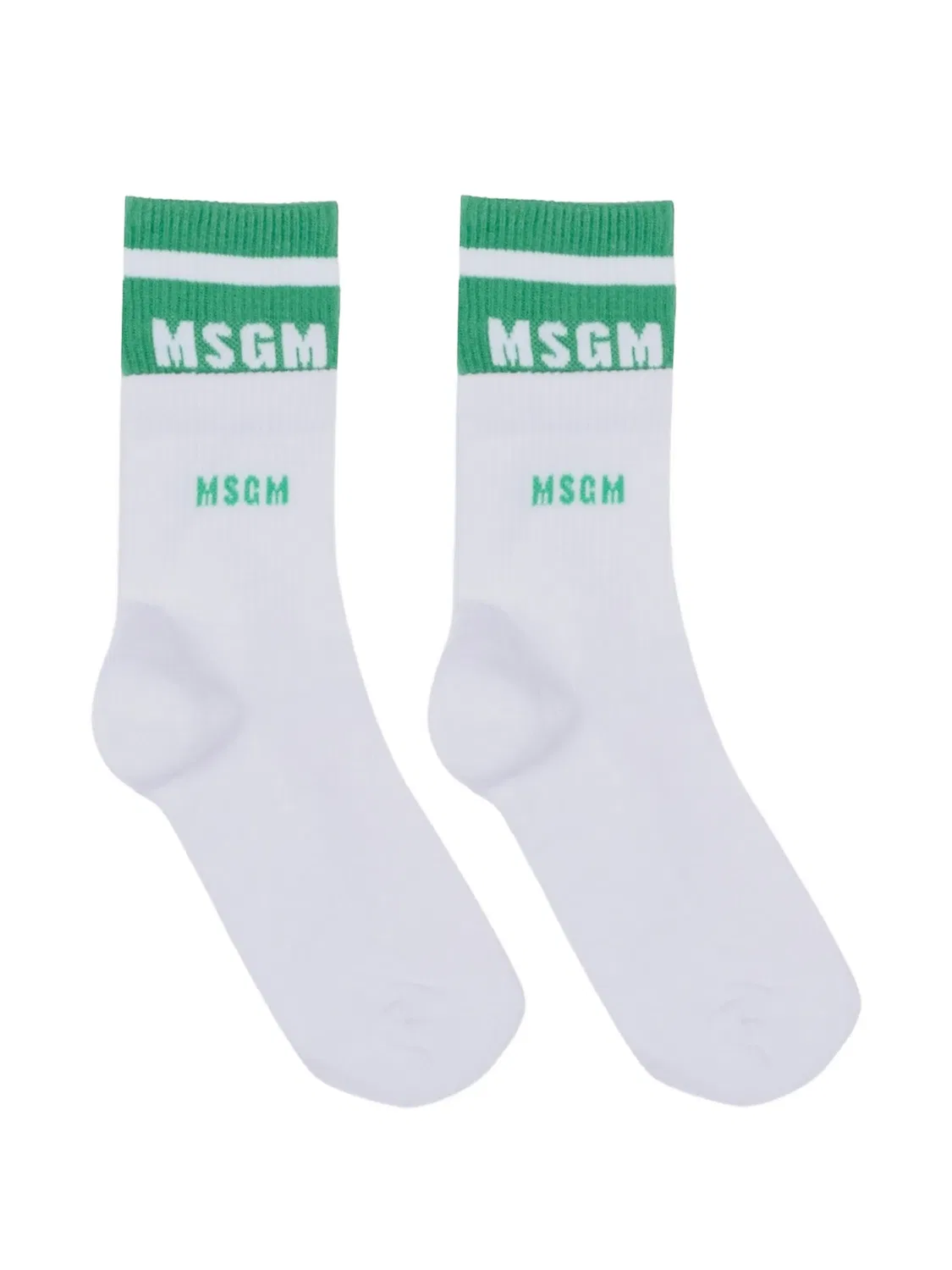 Носки в полоску с логотипом MSGM, белый