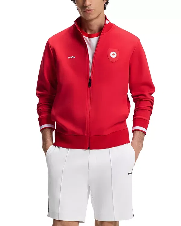 Мужская куртка с принтом Soccer Lux National Flag Jacket Boss, Canada