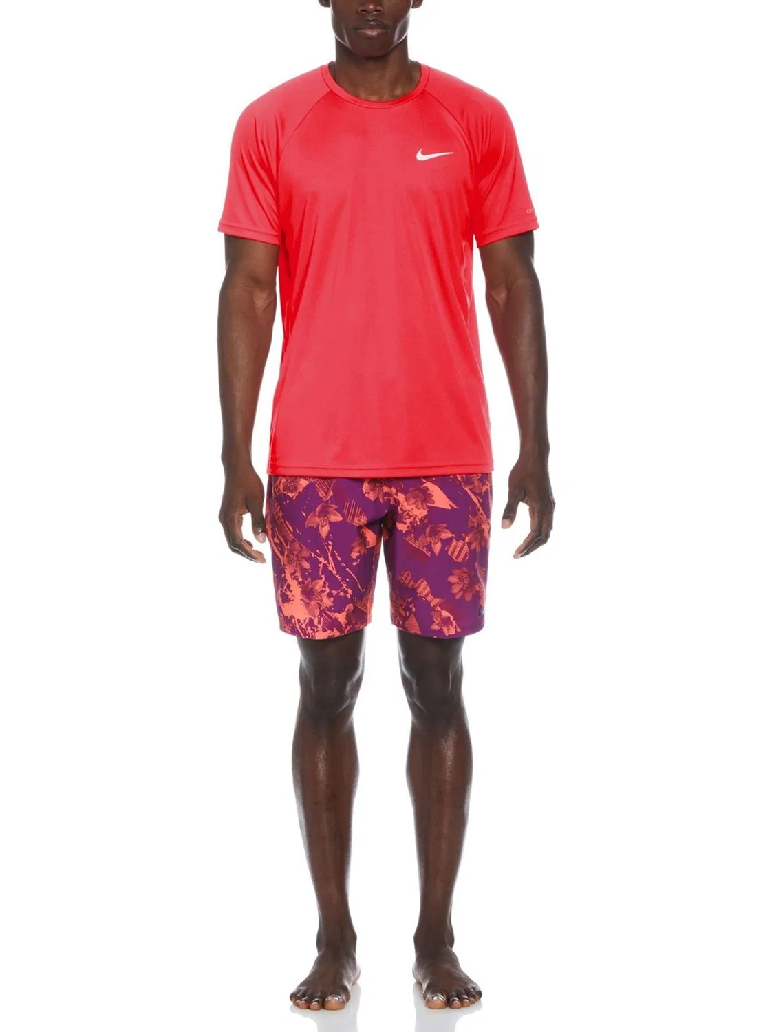 Рашгард Nike Hydroguard, красный — фото 3