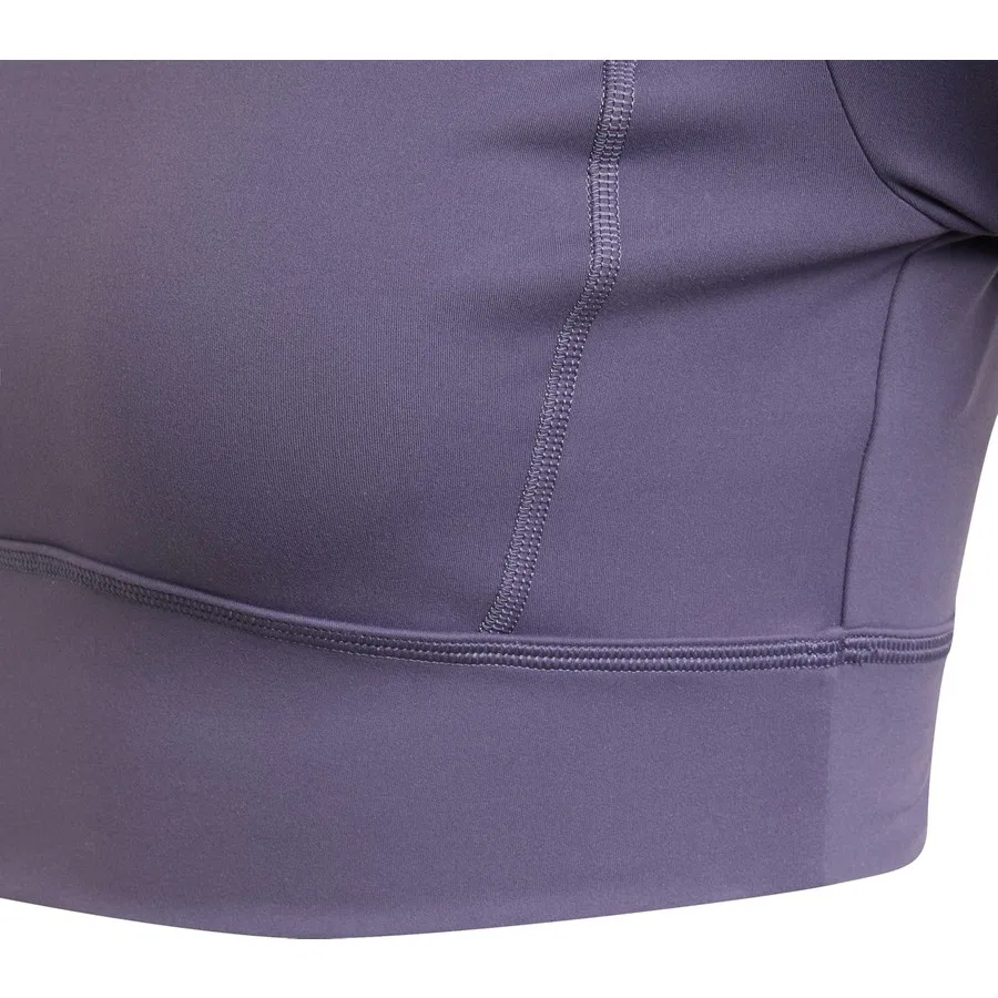 Спортивная футболка с укороченным кроем adidas aSMC TST CROP L, Фиолетовый — фото 3