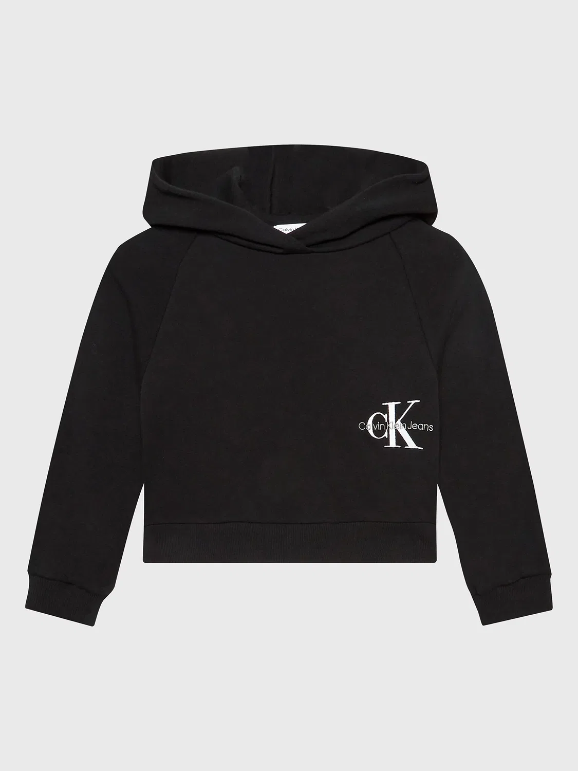 Свитшот свободного кроя для девочки Calvin Klein Jeans, черный
