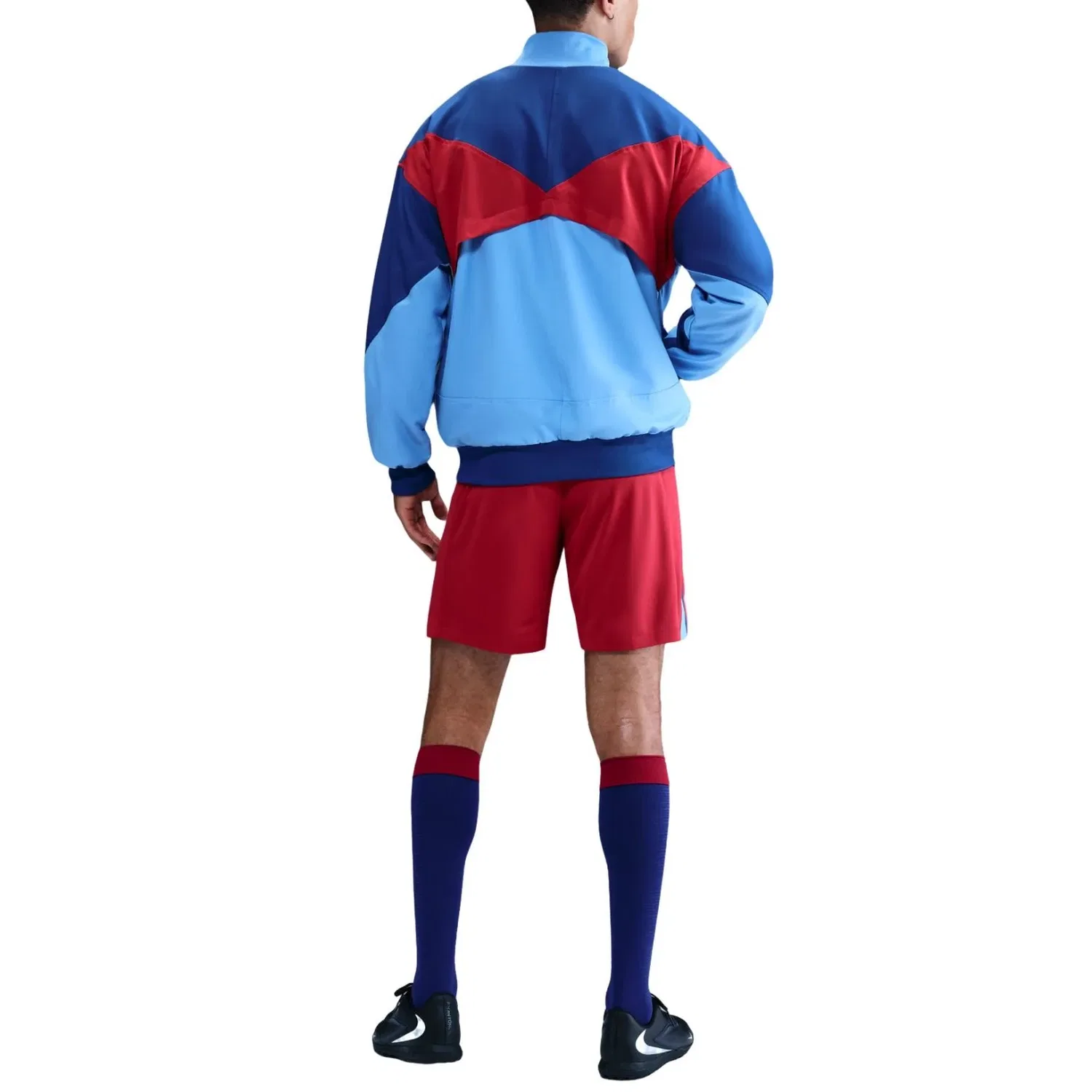 Мужская куртка F.C. Barcelona Strike Fourth Dri-FIT Anthem Jacket 'University Blue Gym Blue Opti Nike, University Blue/Gym Blue/Opti Yellow — фото 4