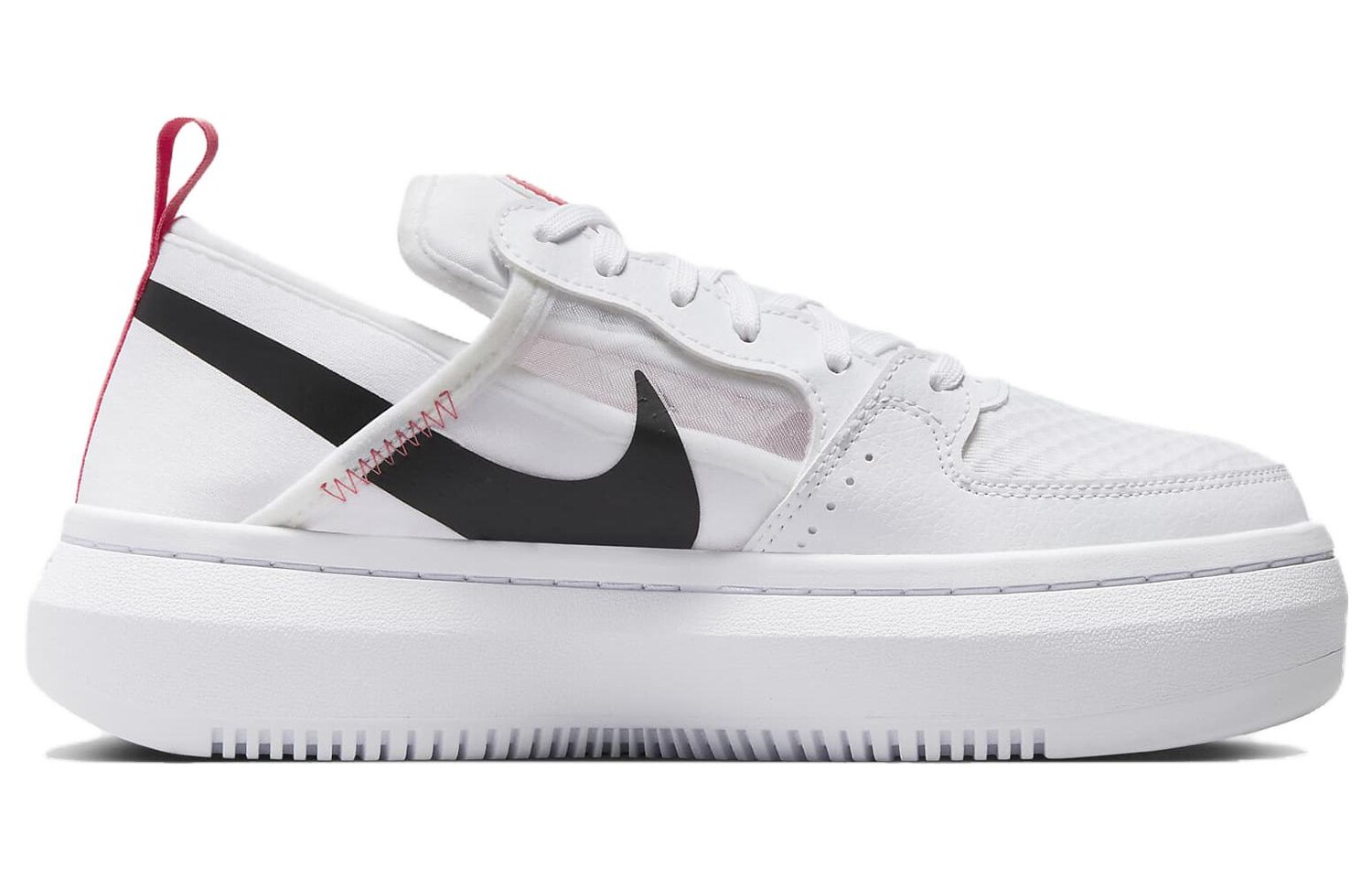 Кроссовки Nike Wmns Court Vision Alta Txt 'White Sea Coral', белый — фото 2
