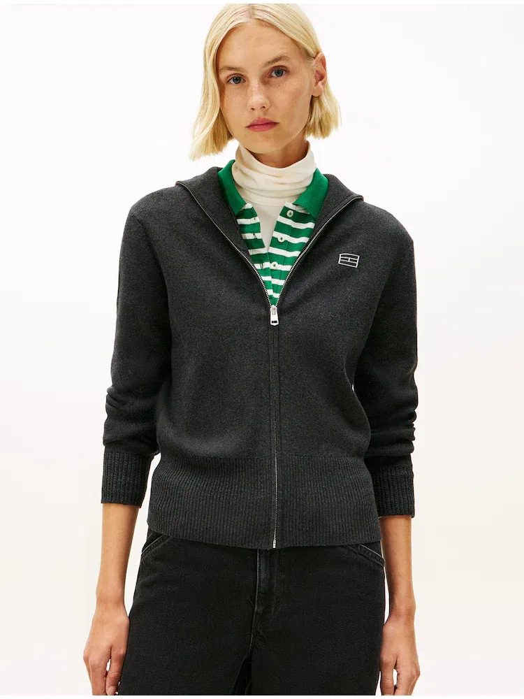 Кардиган из хлопка TOMMY HILFIGER, Dark Grey