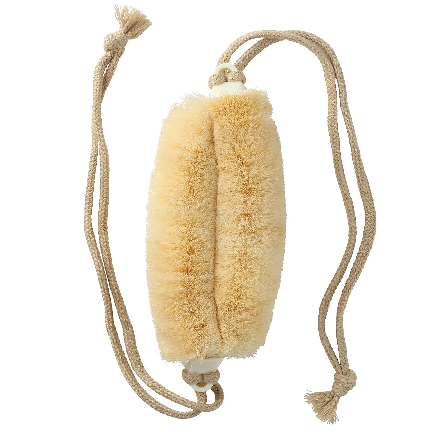 Щетка для тела, сизаль, Kamenoko, 1 шт, 8x4.3x17 см, Cream Kamekono sponge — фото 2