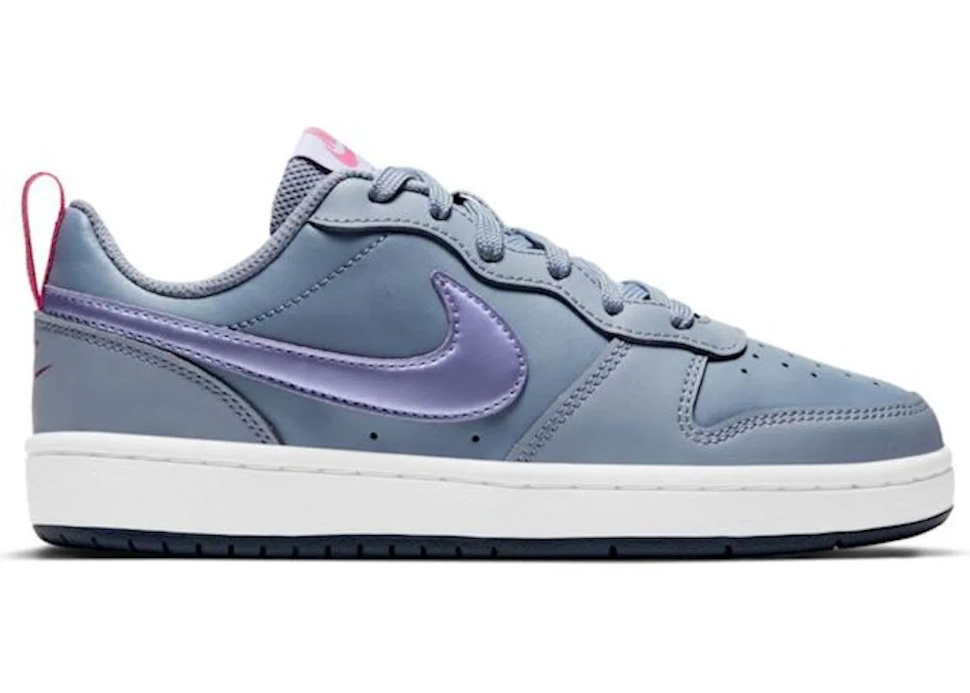 Детские кроссовки Lifestyle Nike Court Borough Low 2, Ashen Slate/Fireberry/Thunder Blue/Purple Pulse