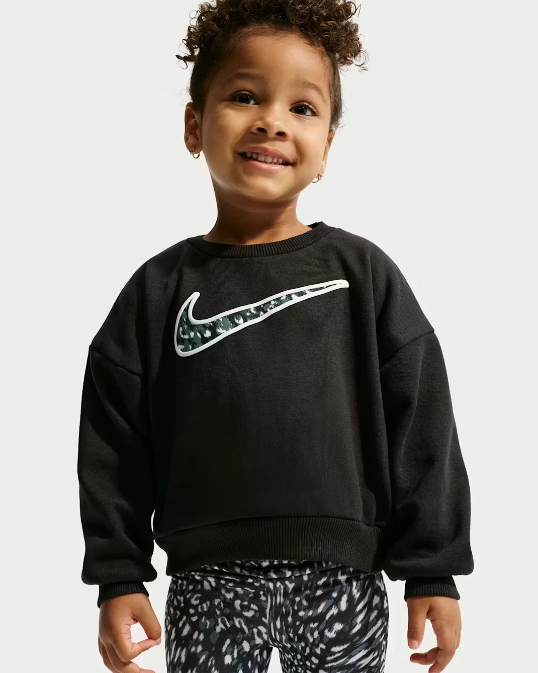 Комплект из детского комбинезона и леггинсов с принтом Nike, Black — фото 2