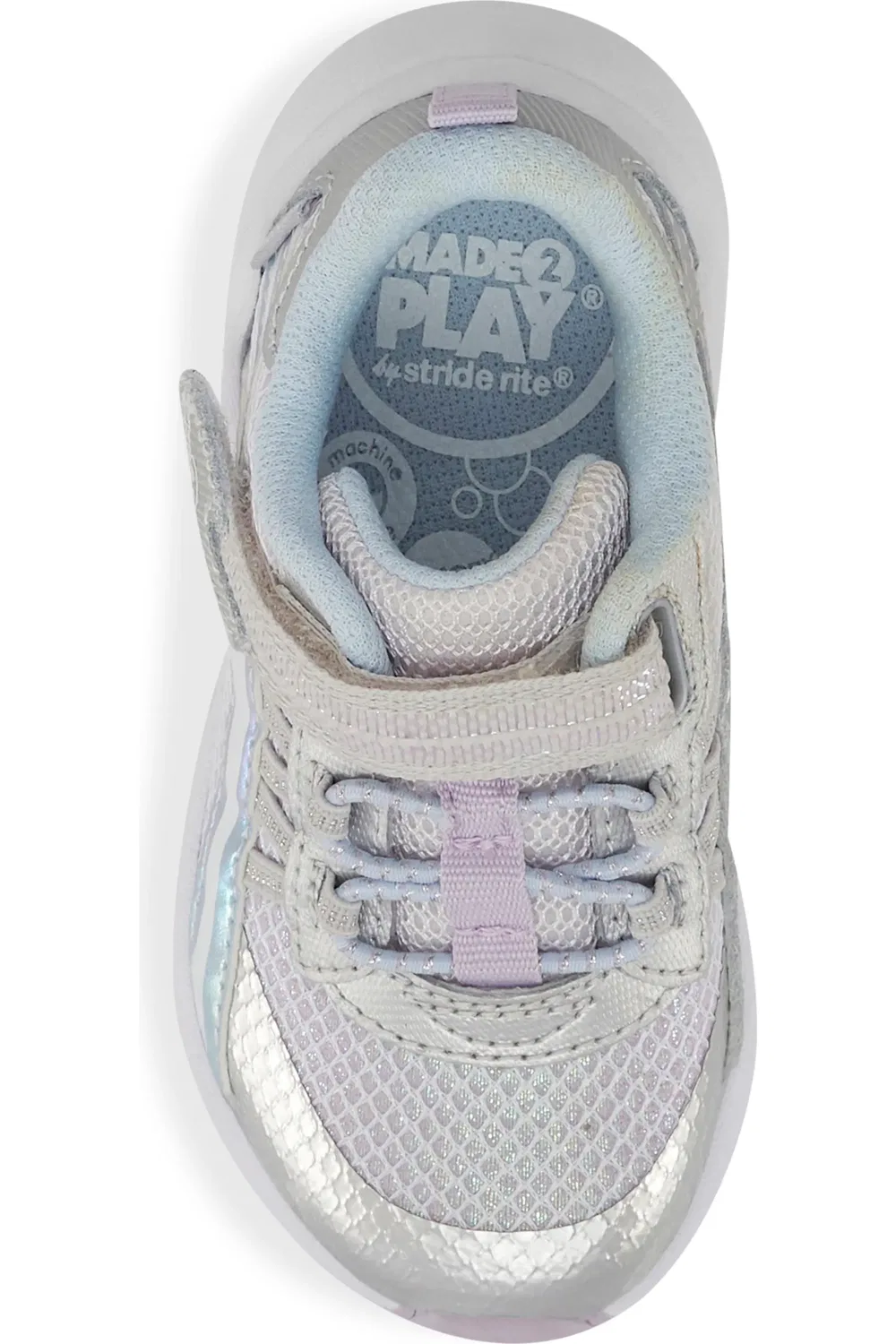 Кроссовки детские с пеной с эффектом памяти Made2Play Journey 3.0 Stride Rite, Silver Sparkle — фото 2