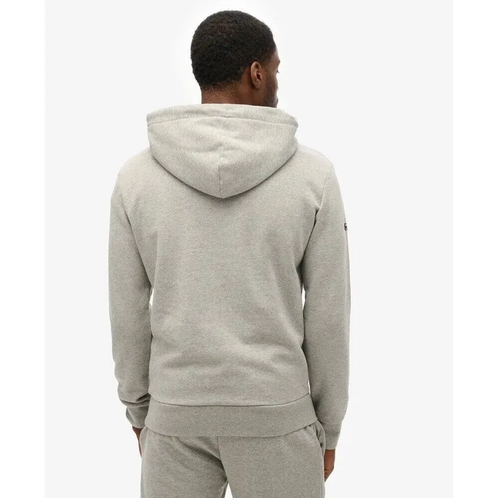 Мужское худи с капюшоном Plain Hood Superdry, Grau — фото 4