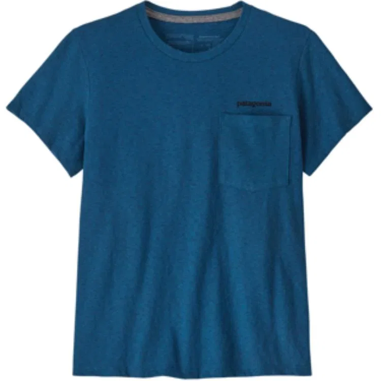 Женская футболка с принтом Responsibili Tee Patagonia, Wavy Blue