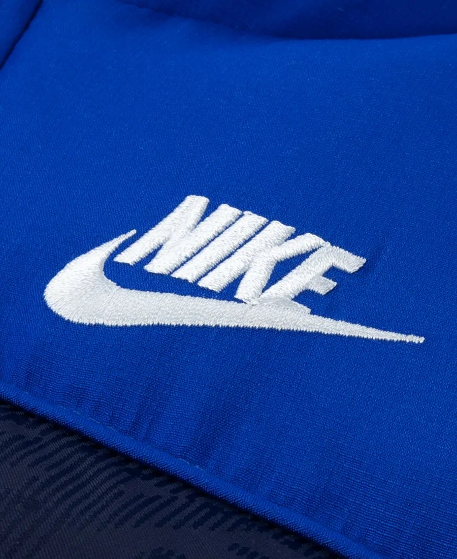 Детская куртка-пуховик с капюшоном Jacquard Logo Mixed Media Puffer Jacket Nike, Game Royal — фото 3