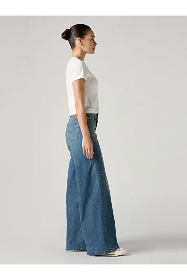 Женские джинсы с широкой штаниной Levi'S, Indigo — фото 3