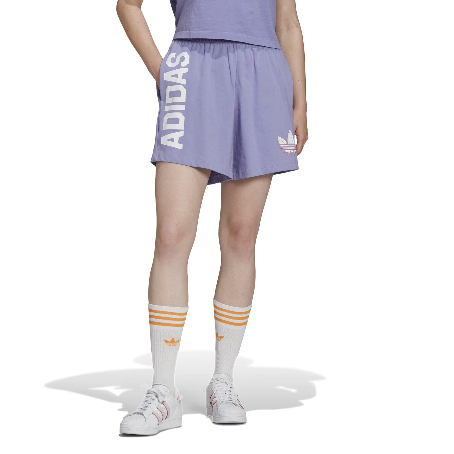 

Шорты Adidas Originals Foundation Q2, лиловый