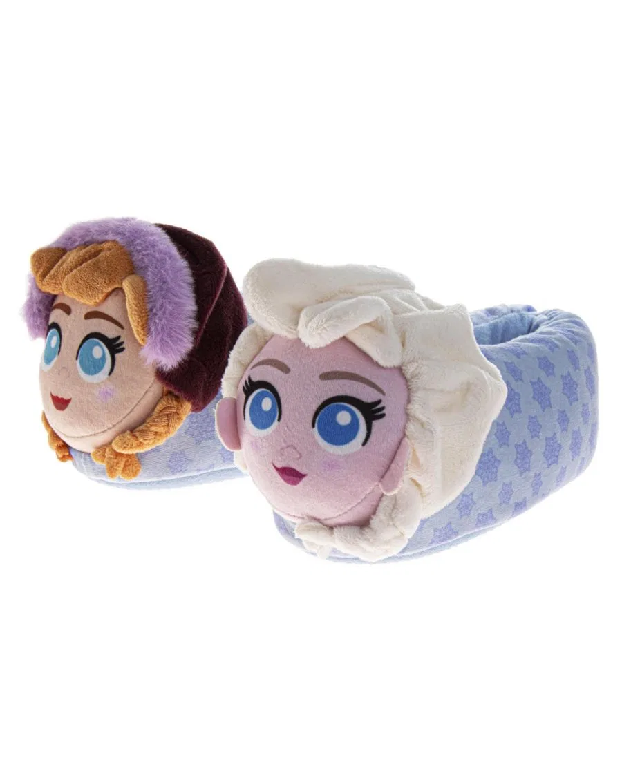 Тапочки домашние Frozen 3D Anna & Elsa Disney, Heather Navy — фото 4