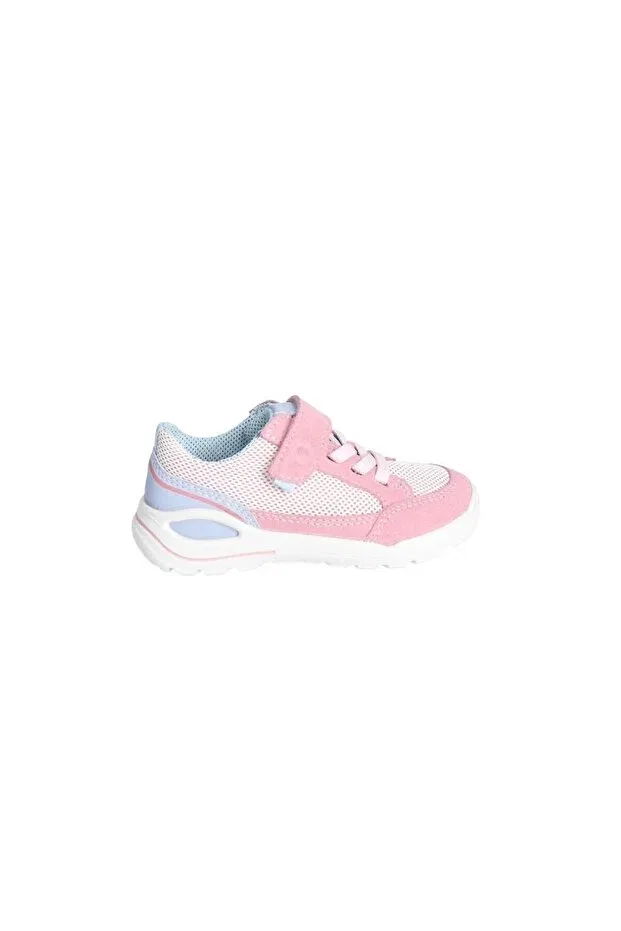 Детские кроссовки для девочек на липучках Ricosta, Pink Suede Leather