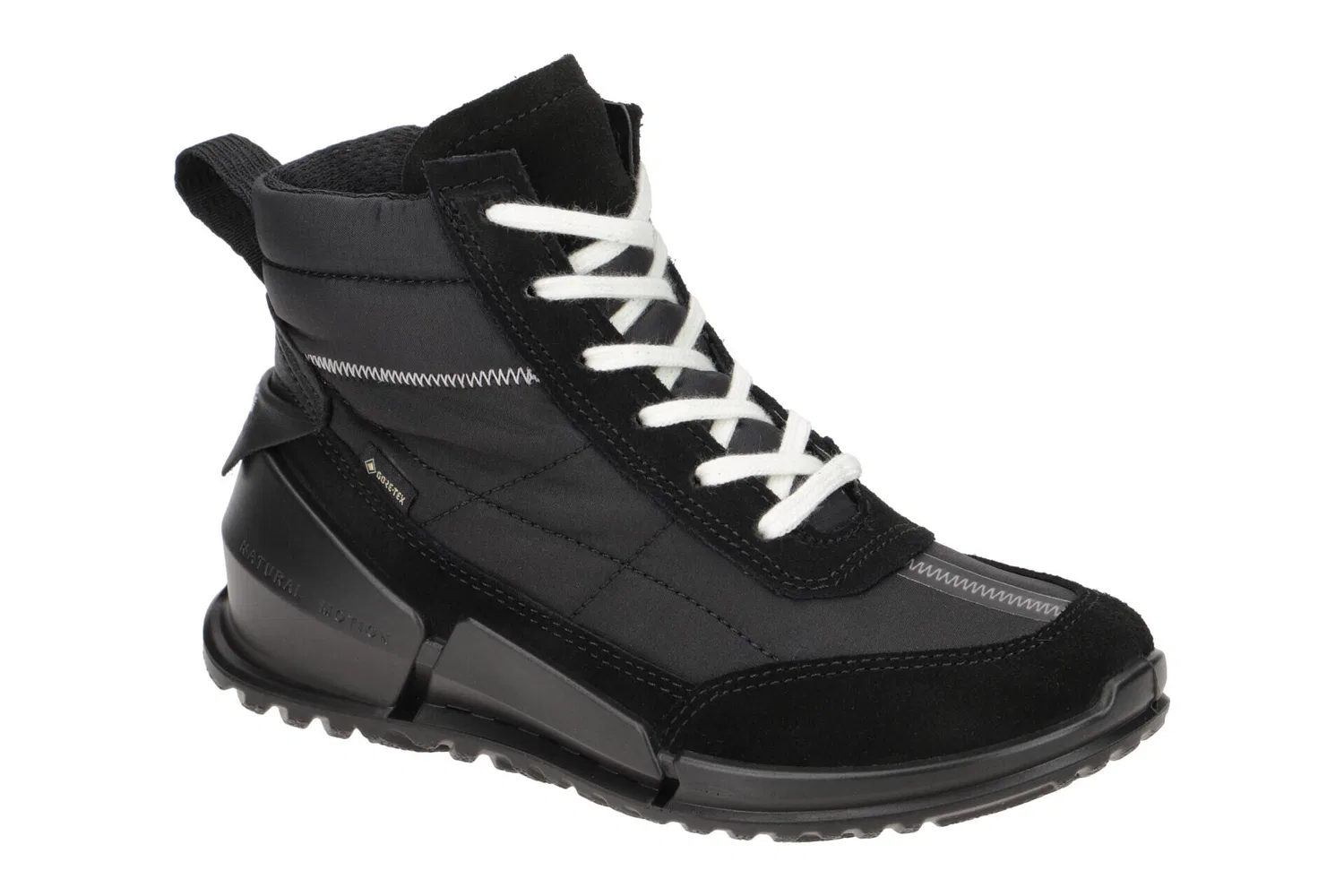 Детские ботинки на шнуровке с молнией BIOM K1 GTX Ecco, Schwarz