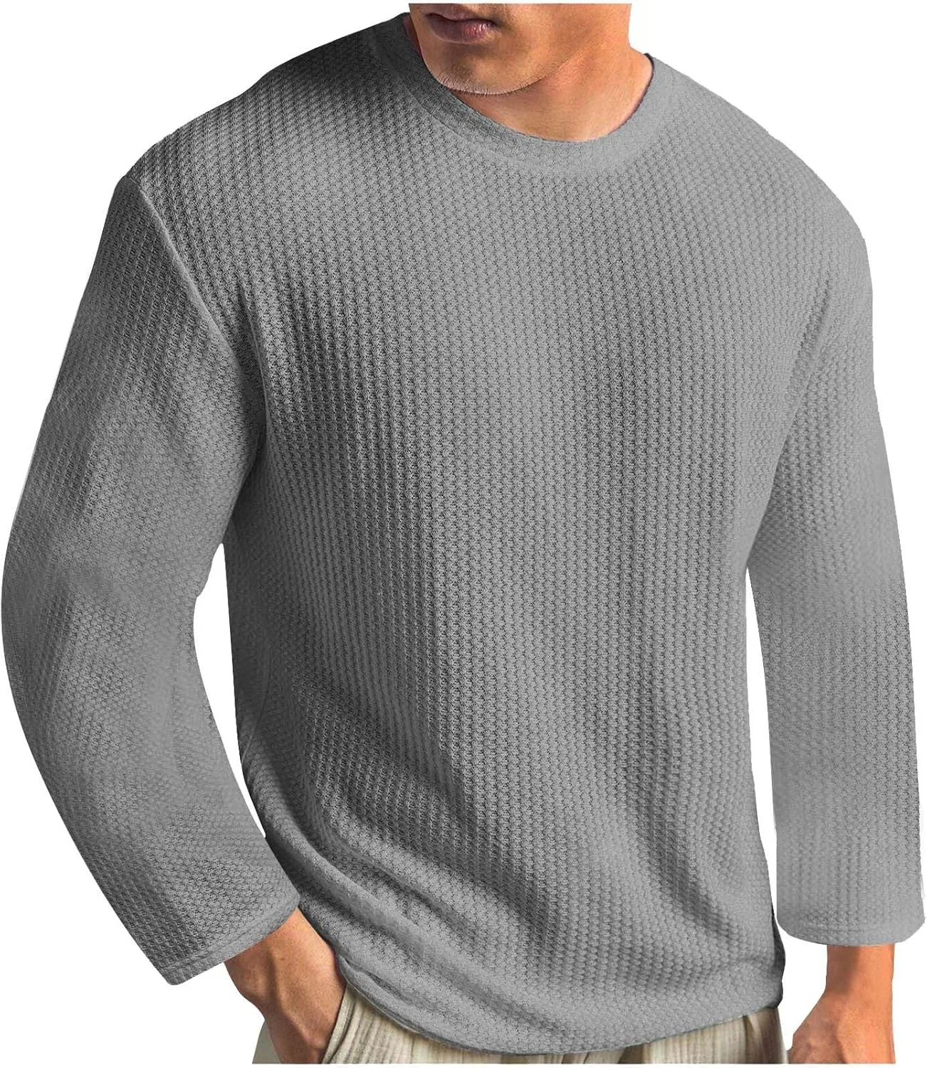 Мужская футболка с длинным рукавом Regular Fit, Gray
