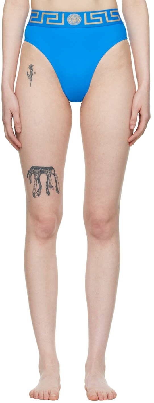

Синие плавки бикини Greca Versace Underwear, Синий, Синие плавки бикини Greca Versace Underwear