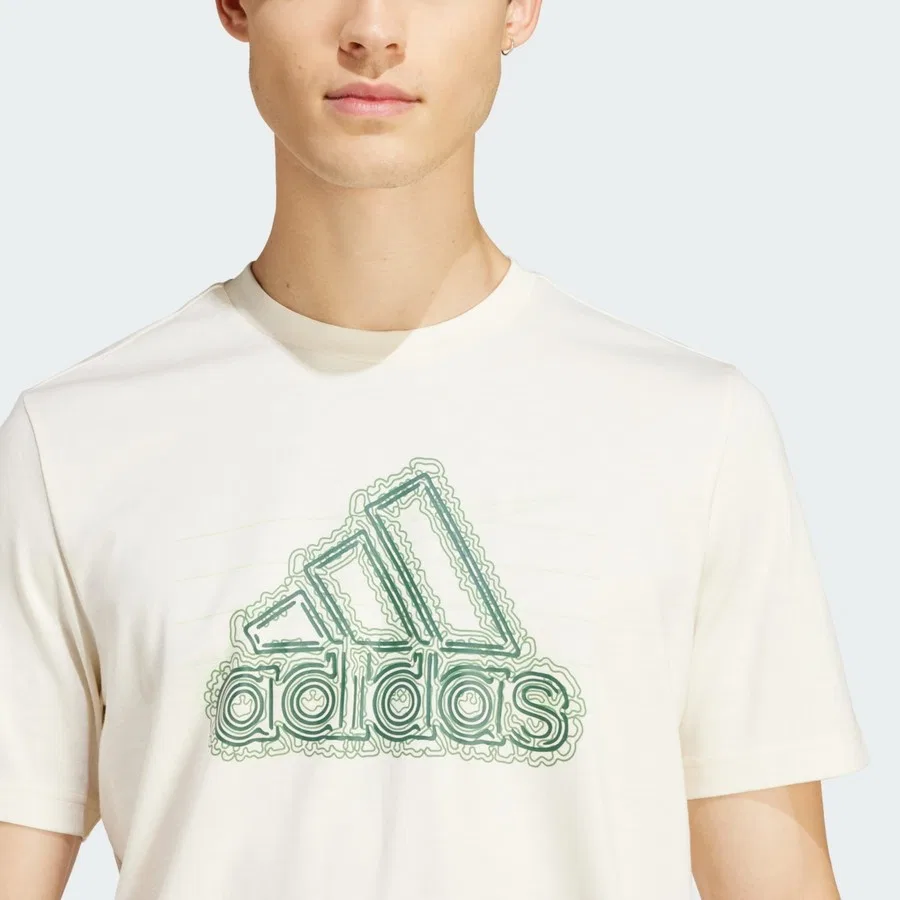 Футболка с принтом Growth Badge adidas, Белый — фото 4