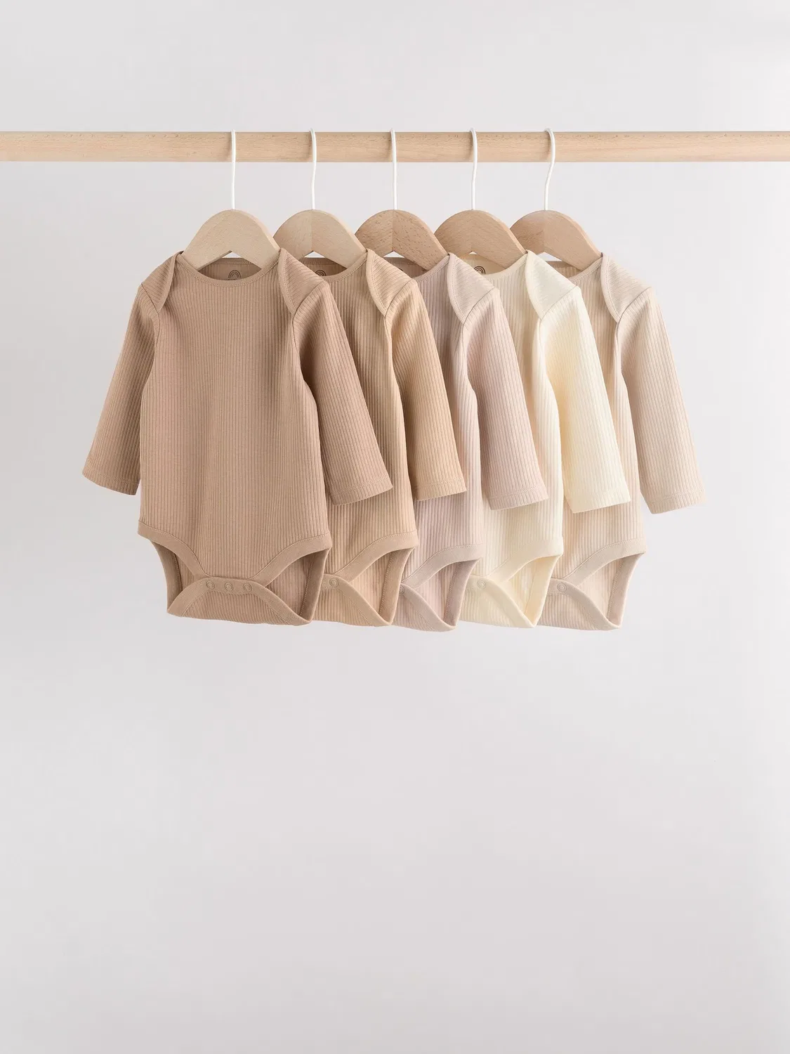 Боди с длинным рукавом 5шт, Cream Next