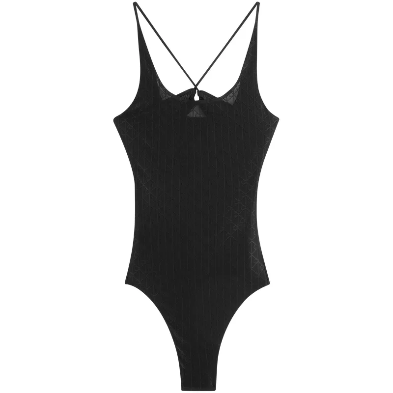 Женское боди-комбинезон Calvin Klein, Space Black — фото 4