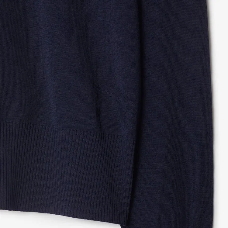 Мужской свитер из тонкой шерсти Burberry, Dark Marine Blue — фото 4