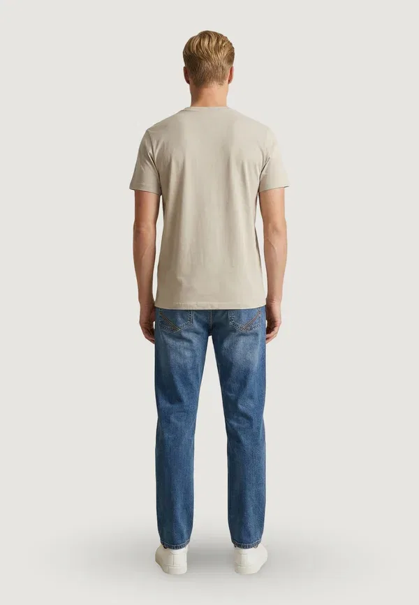 Футболка хлопковая Mick-basic U.S. Polo Assn., бежевый — фото 4