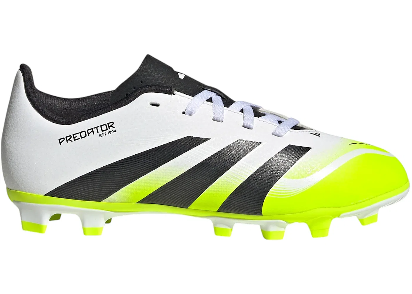 Детские бутсы Predator Club FG/MG Adidas, Cloud White Core Black Lucid Lemon