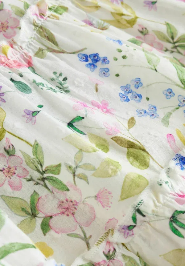 Платье-рубашка с цветочным принтом Regular fit and set piece - shirt dress Next White floral, белый — фото 3