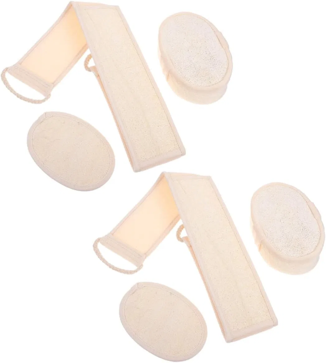 Люфа для тела, 2 шт, NIYANGLE, Beige