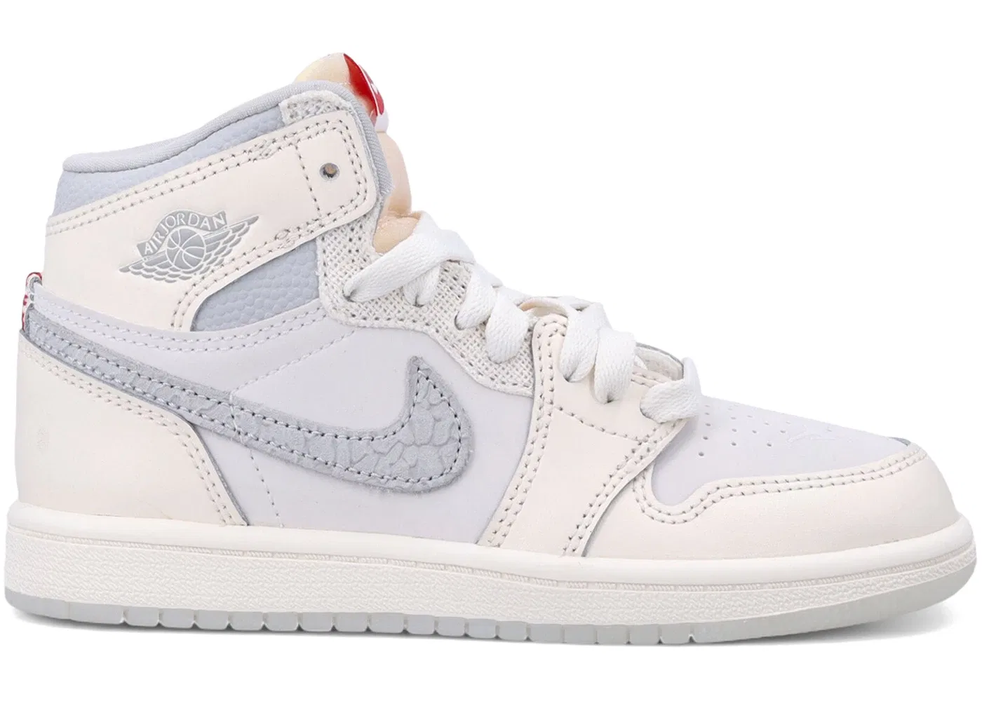 Детские кроссовки Lifestyle с высоким берцем Jordan 1 Retro High OG Jordan, Sail/University Red/Pale Ivory/Coconut Milk/Phantom/Coconut Milk