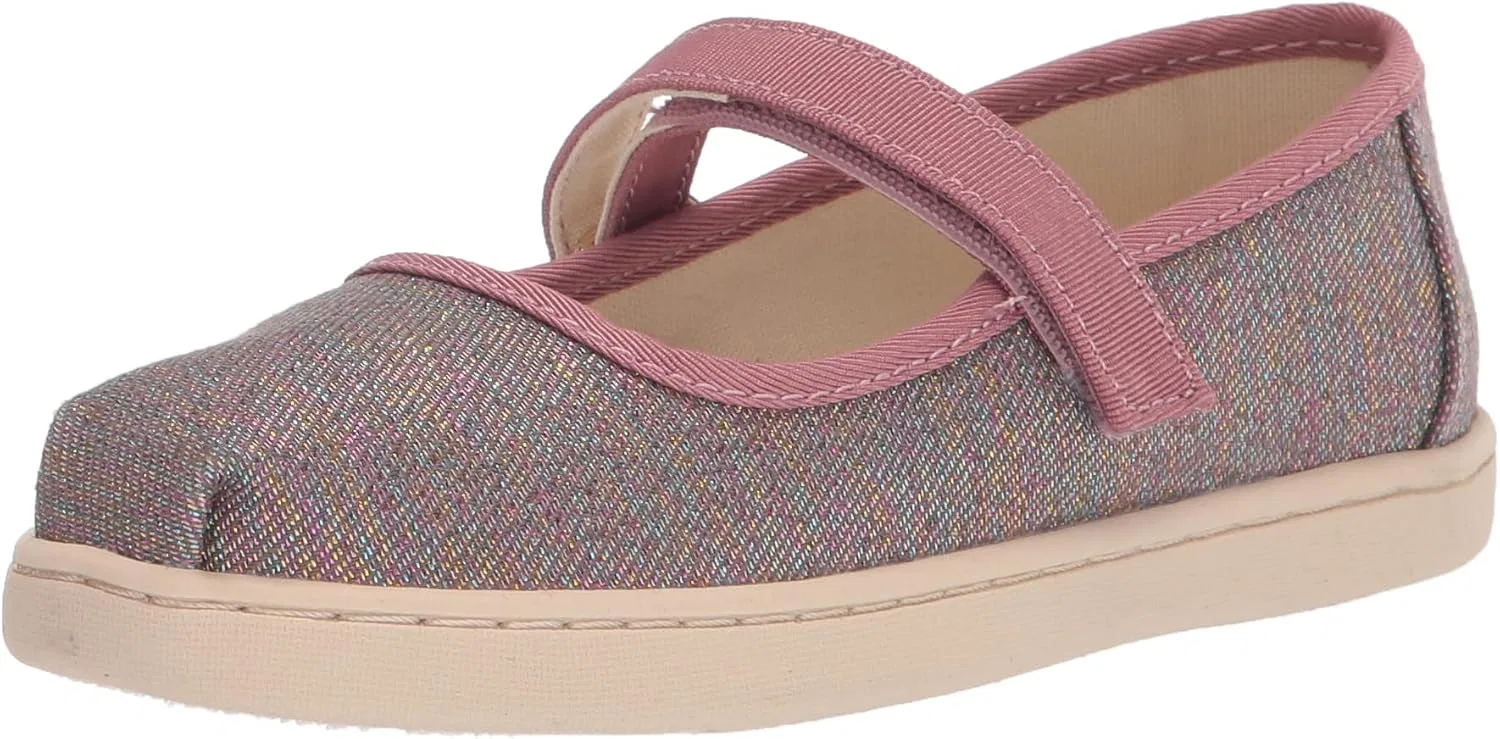 Детские туфли Мэри Джейн для девочек Tiny TOMS, Raspberry Multi
