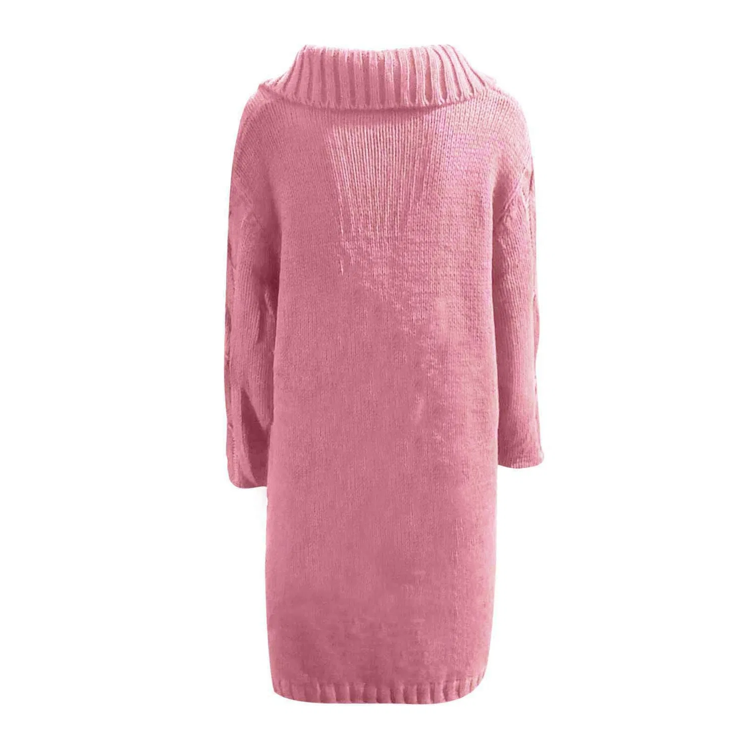 Женский вязаный кардиган с капюшоном, свободного кроя, с длинным рукавом, Rosso Anguria — фото 3