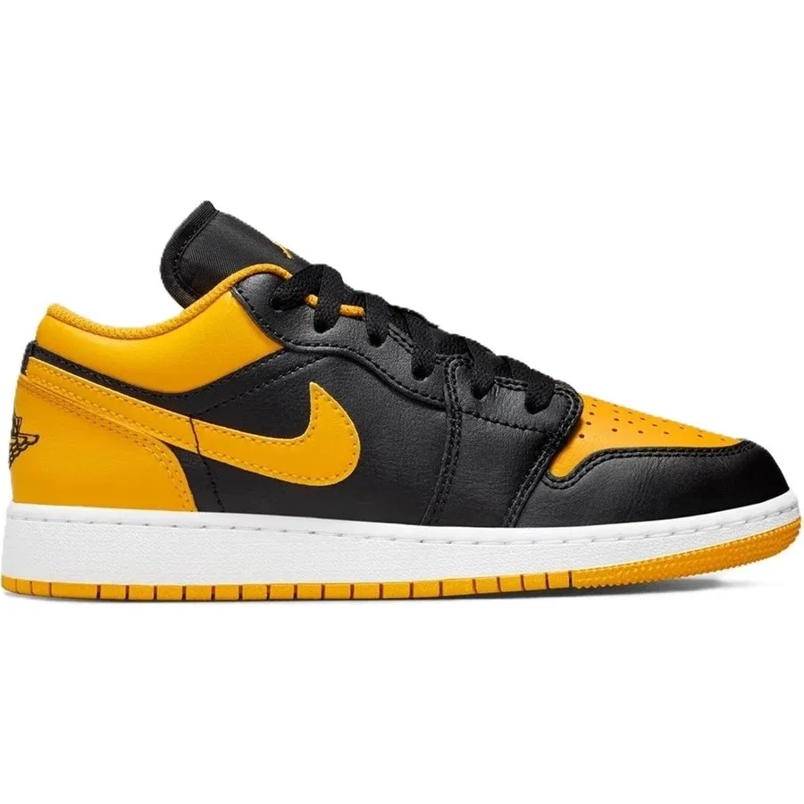 Кроссовки повседневные с кожаным верхом Air Jordan 1 Low Nike, Белый