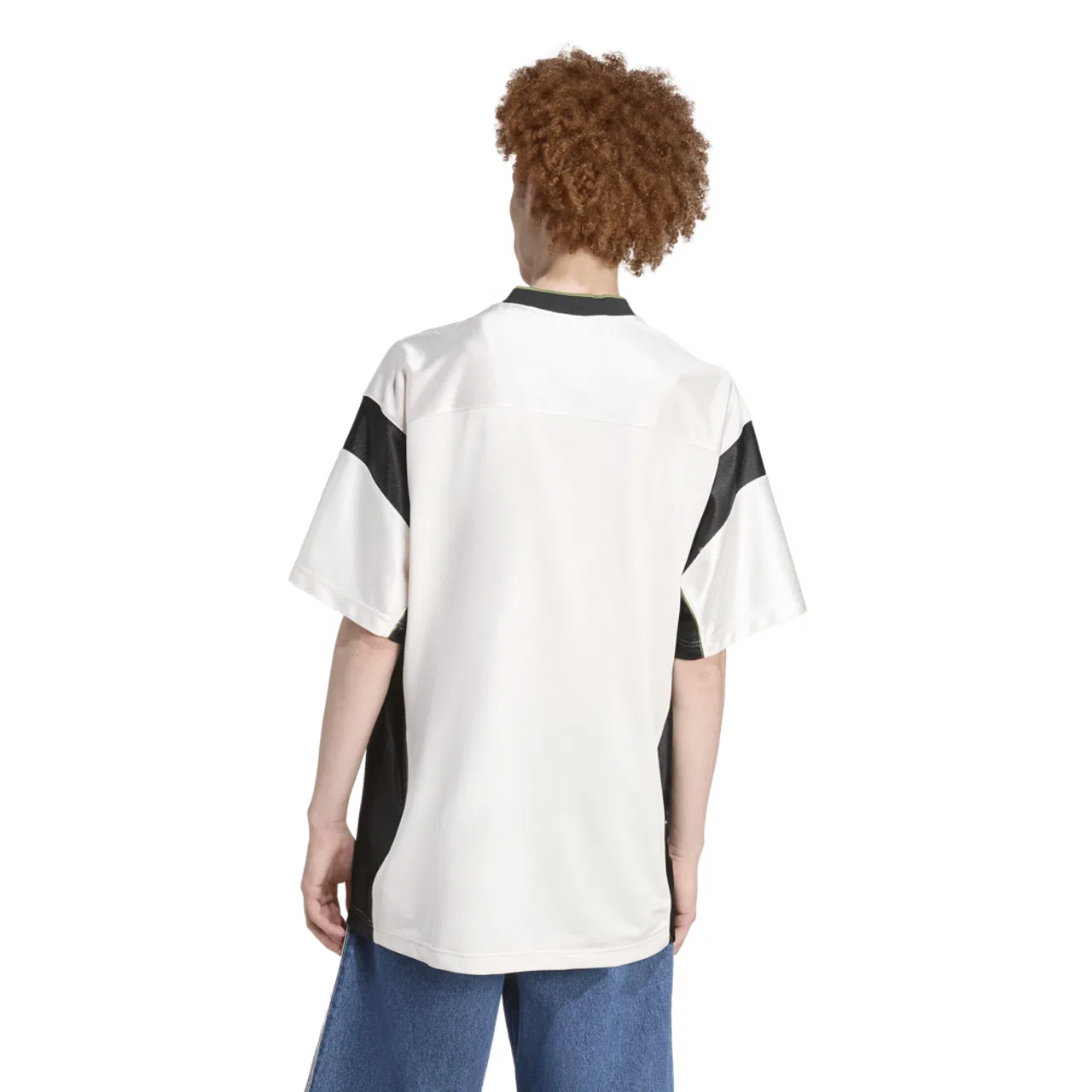 Футбольная джерси мужская Adidas, цвет Clown White/Black — фото 2