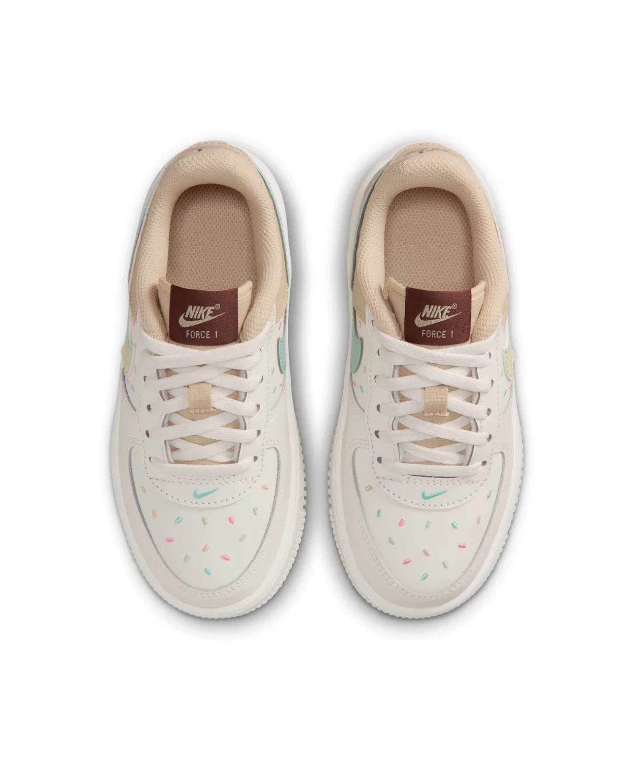 Детские кроссовки с кожаным верхом Nike Force 1 Low Little Kids' Shoes, Sail — фото 4