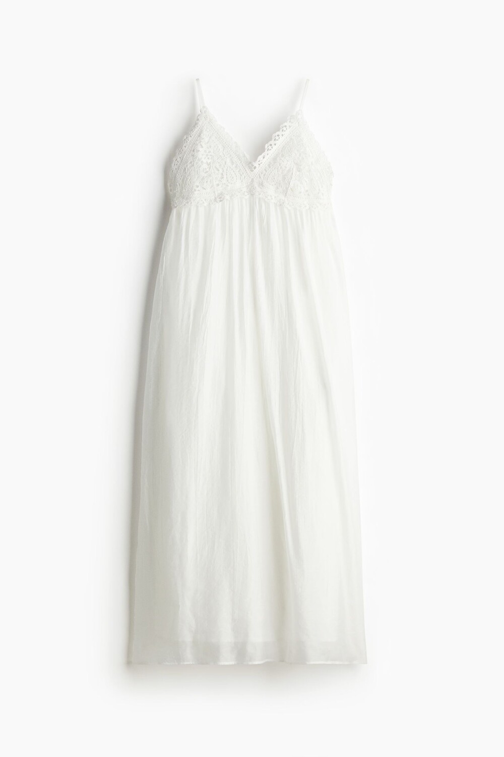 

Платье H&M Embroidered-detail Camisole, белый