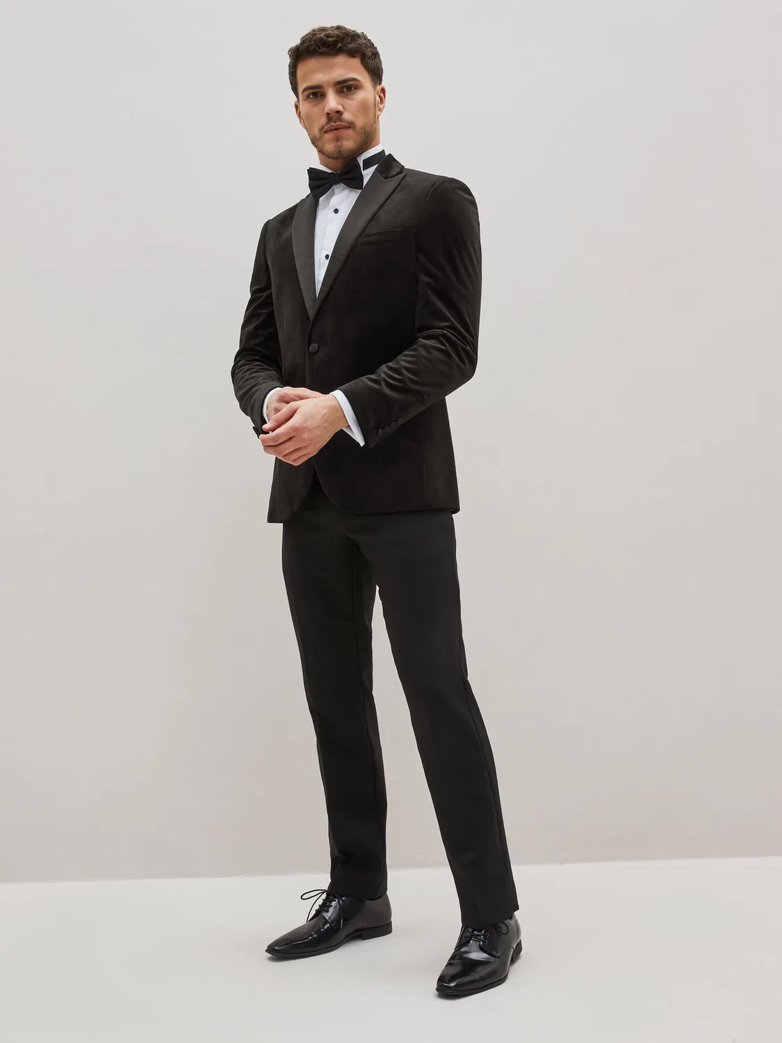 Пиджак из вельвета, Slim Fit Next, черный — фото 2