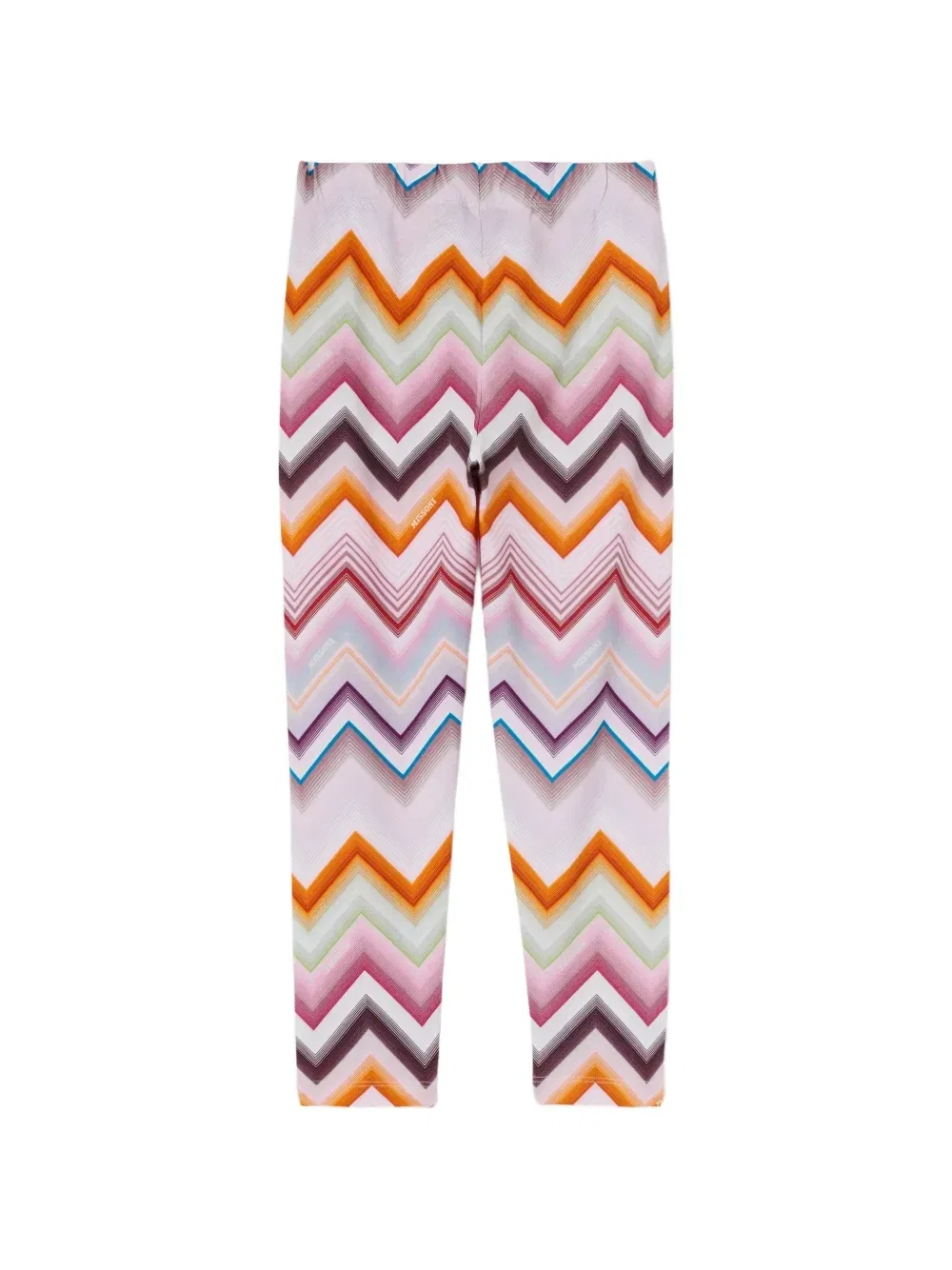 Леггинсы с зигзагообразным принтом Missoni Kids, бежевый