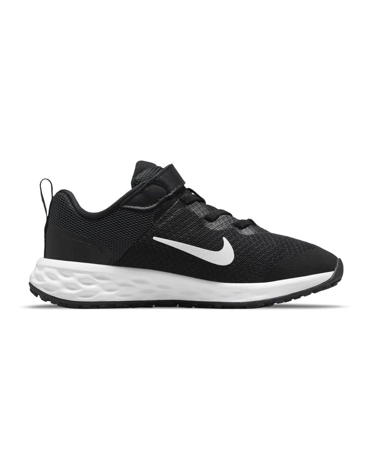 Детские кроссовки с текстильным верхом Nike Revolution 6 NN PSV, Black/White — фото 2