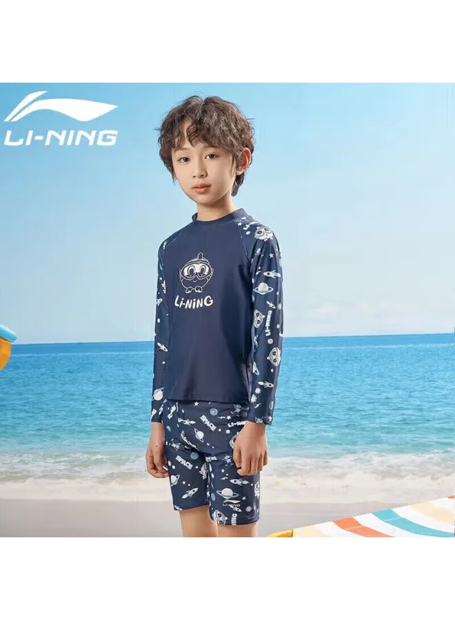 Купальный комплект с длинным рукавом для серфинга Li-Ning, синий — фото 2