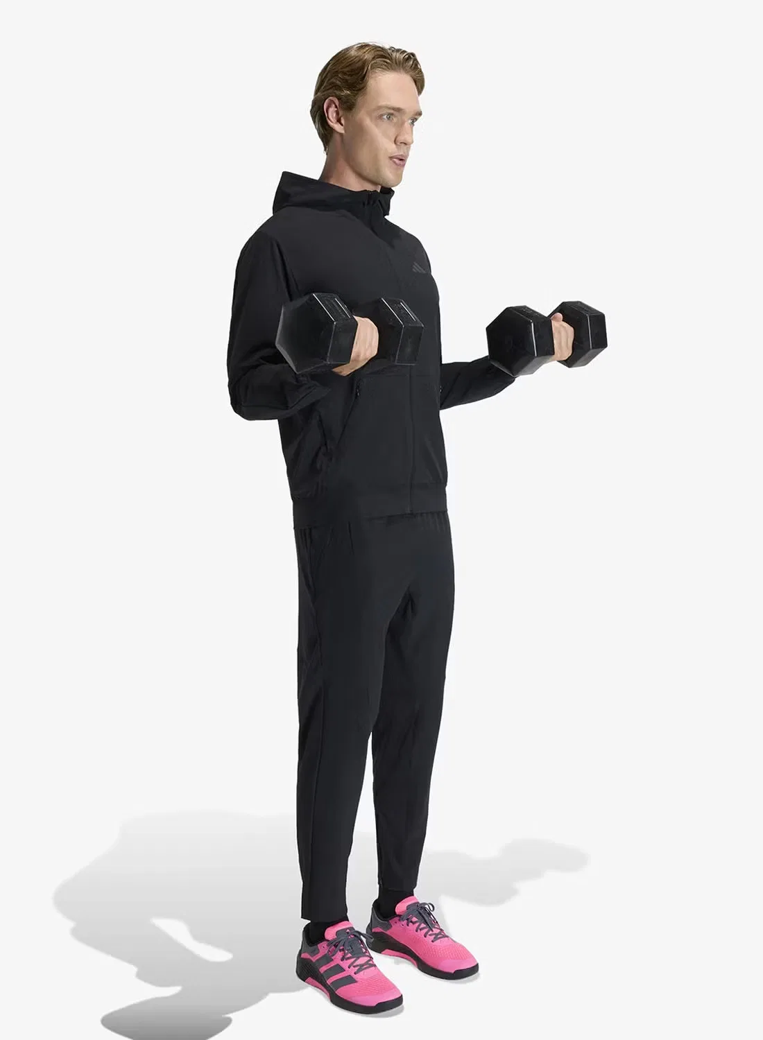 Худи на молнии D4T Adidas, черный — фото 3