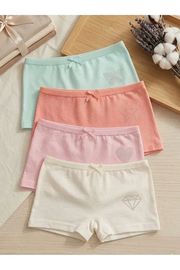 Детский комплект трусов для девочек хлопковый Hoota, Multicolor