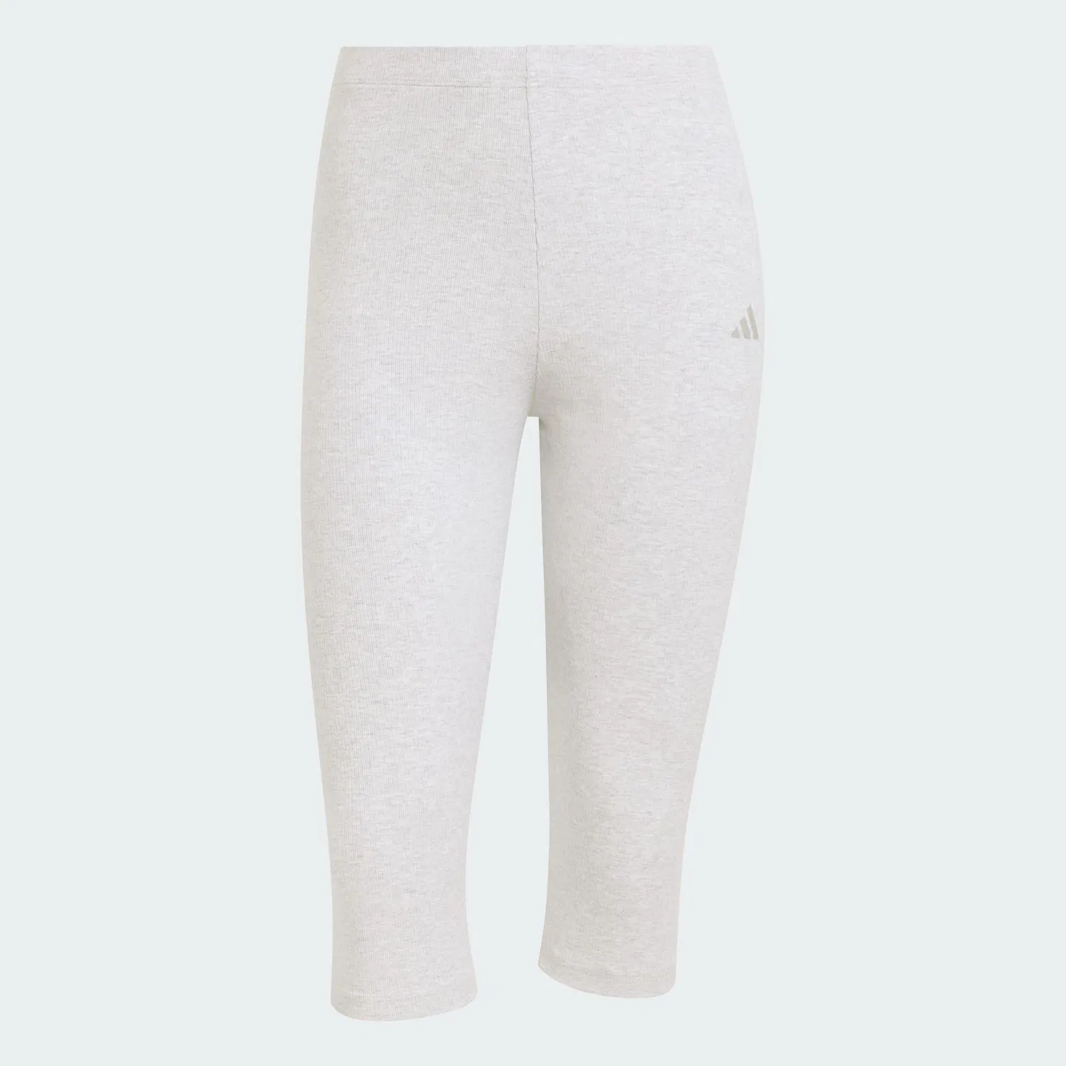 Женские капри-леггинсы из рибаны Seasonal Essentials Rib Capri Leggings Adidas, Hellgrau